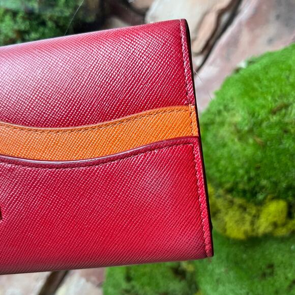 PRADA Wave Saffiano Leather Continental Wallet - Picture 9 of 15